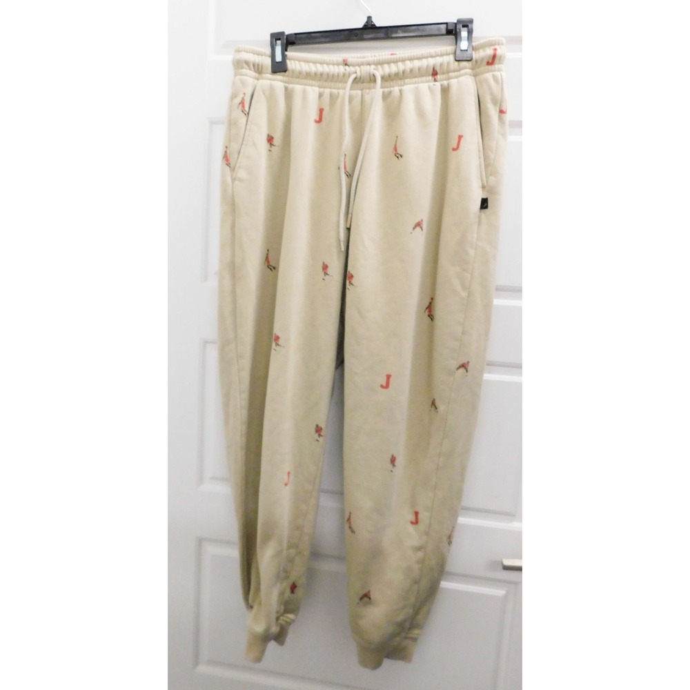Air Jordan Holiday Edition Fleece Pants‎ All Over Print DV9390-206 Men's Size L